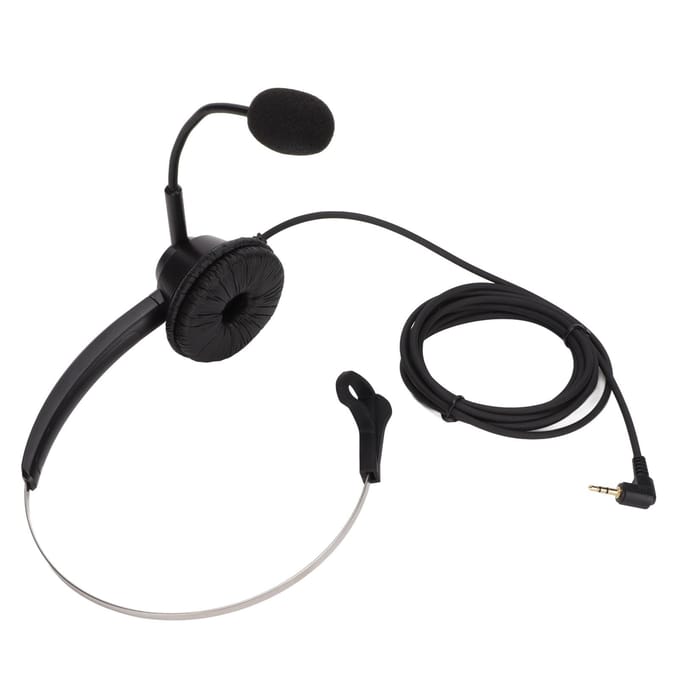 H360‑2.5 Zakelijke Headset 2.5mm Computerhoofdtelefoon met HD-microfoon voor Callcenter Klantenservice