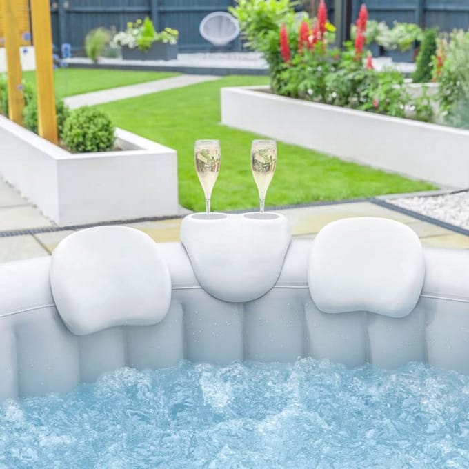 Hoofdsteunen en Drankhouder Set voor Opblaasbare Hot Tubs - 3 Stuks