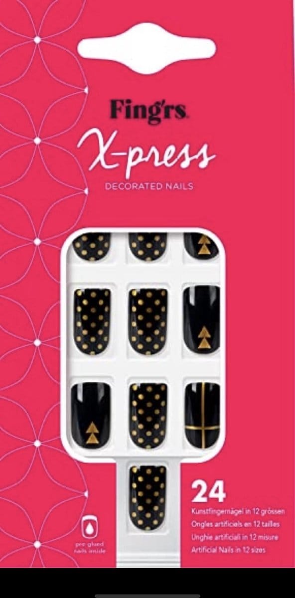 Fig’rs X-Press Kunstnagels Decorated Nail 24 stuks +Lijm