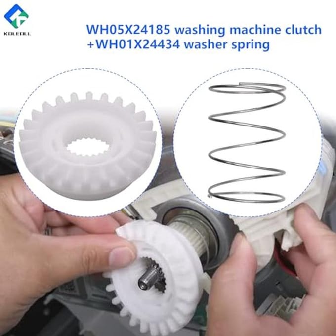 Wasmachine Koppeling en Spring Past Onderdelen