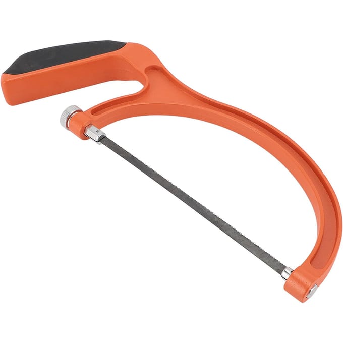 Kinderhandzaagset Multifunctionele Mini-beugelzaag met 5 Zaagbladen voor Hout Plastic Rubber Glas red