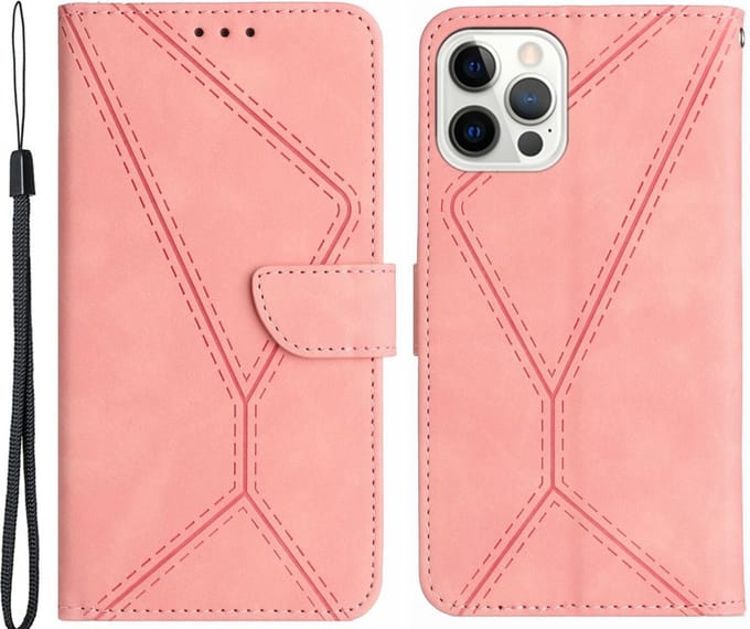 Cityhoesje-iPhone 15 Pro Max hoesje – Lederlook - Book case
