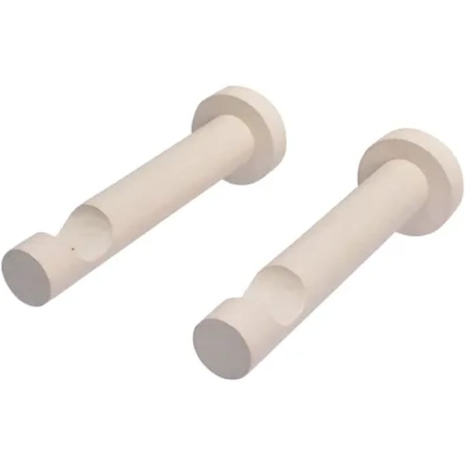 Decomode - Gordijnsteun - Metaal - Wit - Dia. 28mm - 2 Stuks