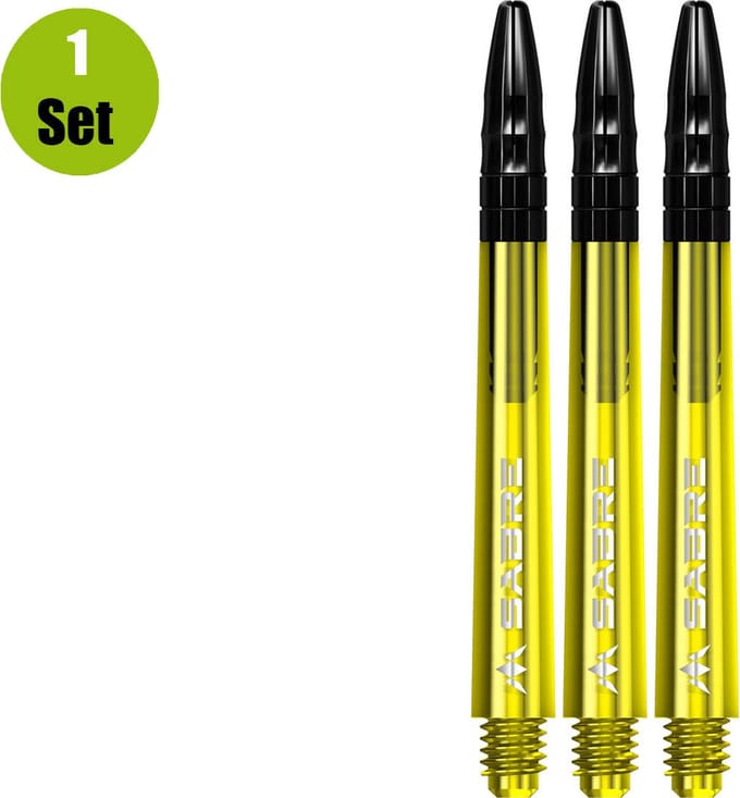 Mission Sabre Yellow Base Black - Dart Shafts