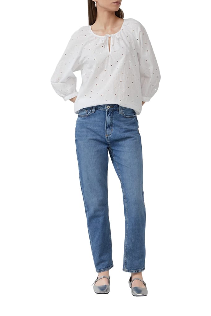 s.Oliver -qs Blouses White Maat: 44 | Blouses Outlet | Dames | Wit