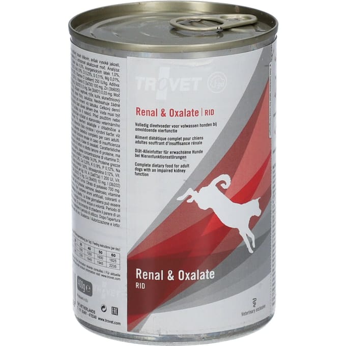 6x 400g Trovet Renal & Oxalate Nassfutter Huhn & Lachs RID Hundefutter trocken