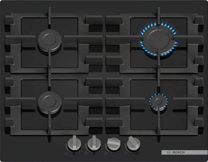 Bosch Serie 4 - Gaskookplaat - Zwart - 590mm - 520mm