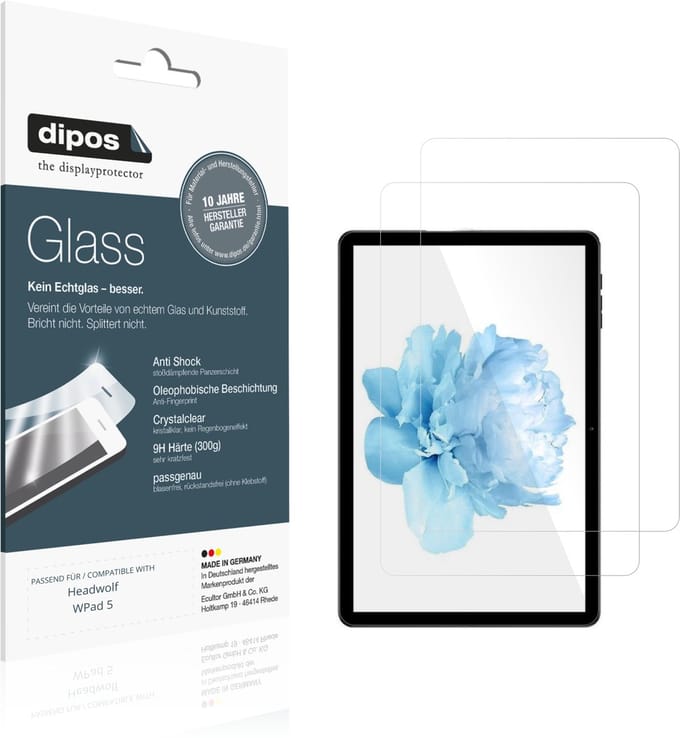 dipos – 2x Pantserfolie geschikt voor Headwolf WPad 5 | 9H Screenprotector