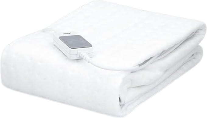 White-Label® Elektrische Deken 1 Persoon - Warmtedeken Elektrisch - Extra Zacht - Wit