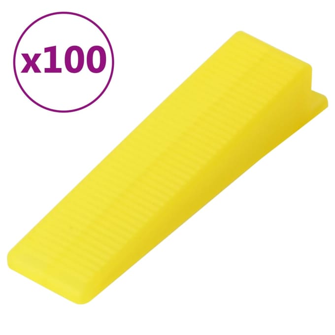 Cales de nivellement pour carrelage 100 pièces.