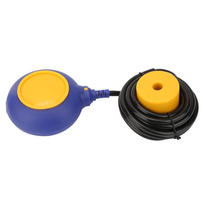 220V vlotterschakelaar water vloeistofniveauregelaar contactorsensor met 3 meter kabel yellow