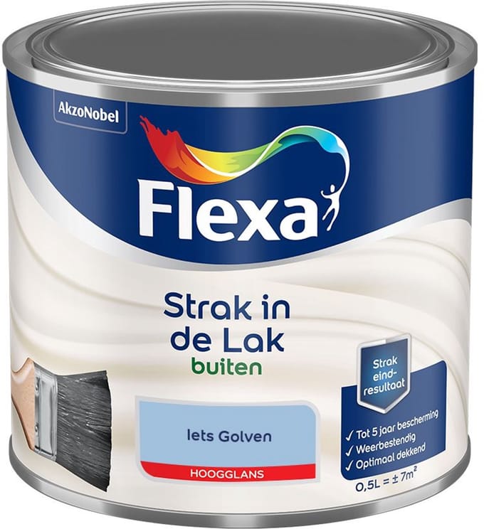 Flexa - Strak In De Lak Buitenlak Hoogglans - Iets Golven - Mengverf - 500 Ml
