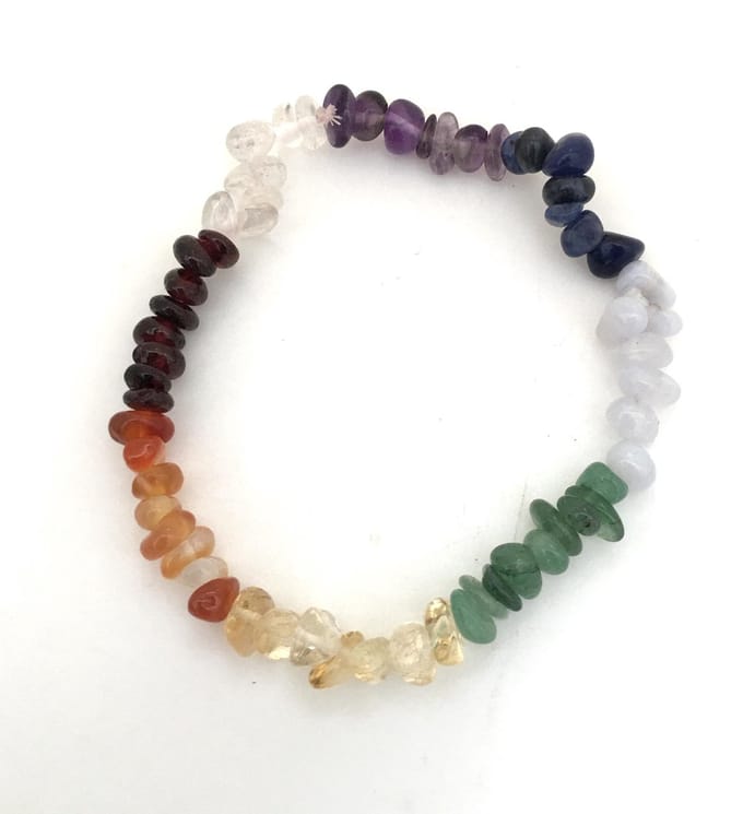 Chakra edelstenen split armband 18 cm edelstenen