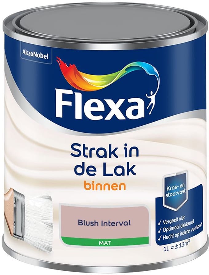 Flexa - Strak In De Lak Binnenlak Mat - Blush Interval - Mengverf - 1 L