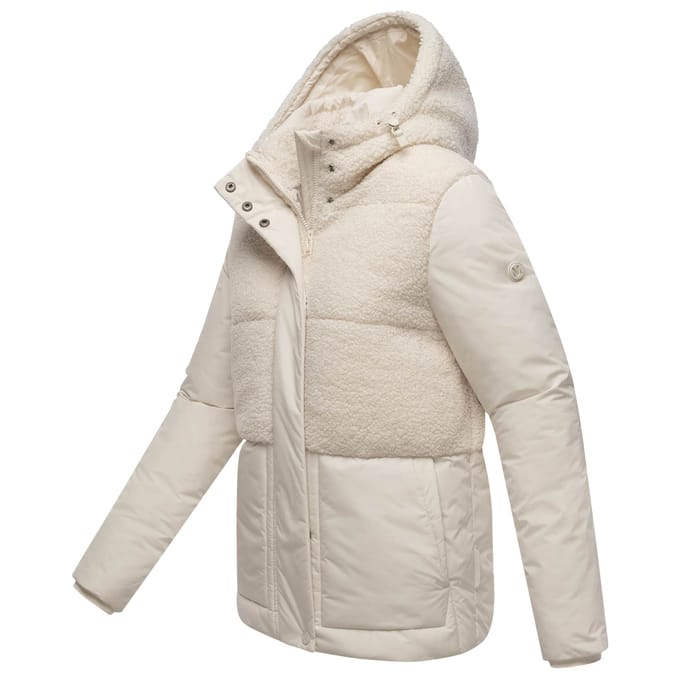 Marikoo dames winterjas Sheeta met teddyfleece & capuchon