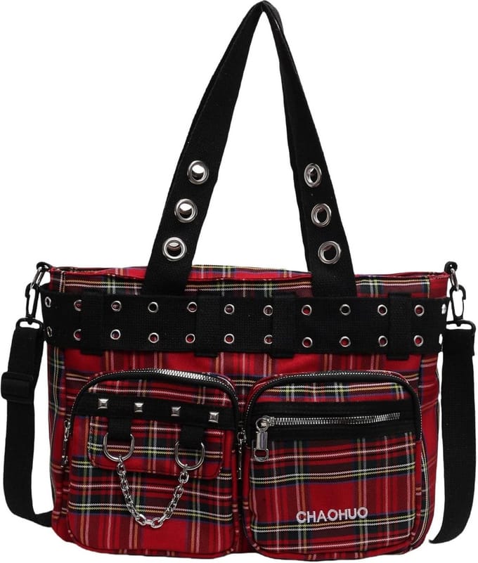 Grote Schoudertas Dames Canvas Tote Bag Y2K Stijl Handtas