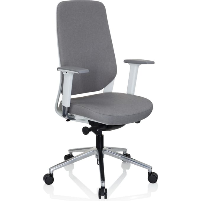 Bureaustoel - Met Armleuning - Stof - Grijs - Ergonomisch