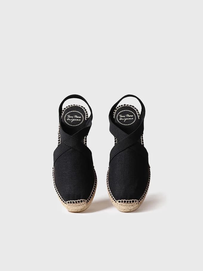 Vegan platte espadrilles voor dames met elastiek | VERONA