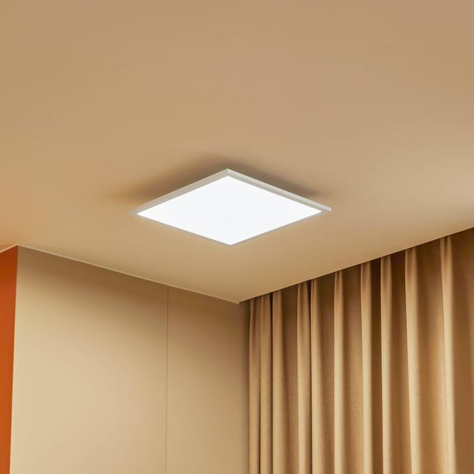 Lindby LED paneel Lamin, wit, 40 cm, CCT, dimbaar, afstandsbediening