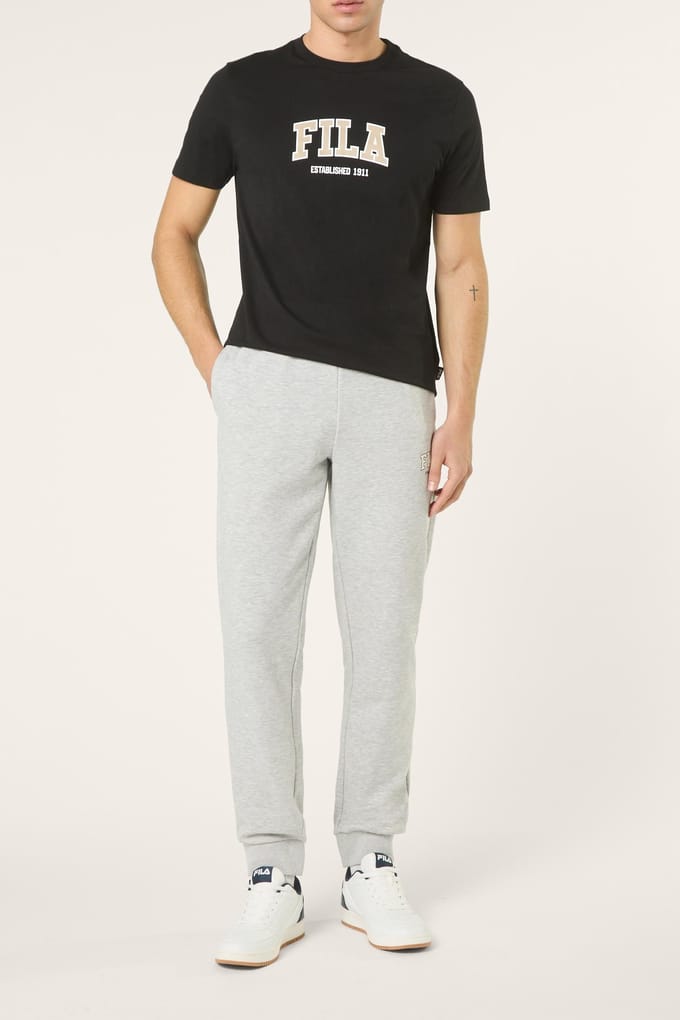 FILA Rifredi Regular Graphic T-shirt Black Größe: L | Basic T-Shirts Outlet | Herren | Schwarz