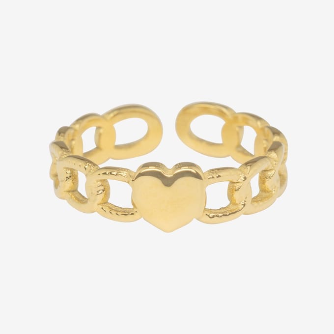 Essenza Heart Ring Gold