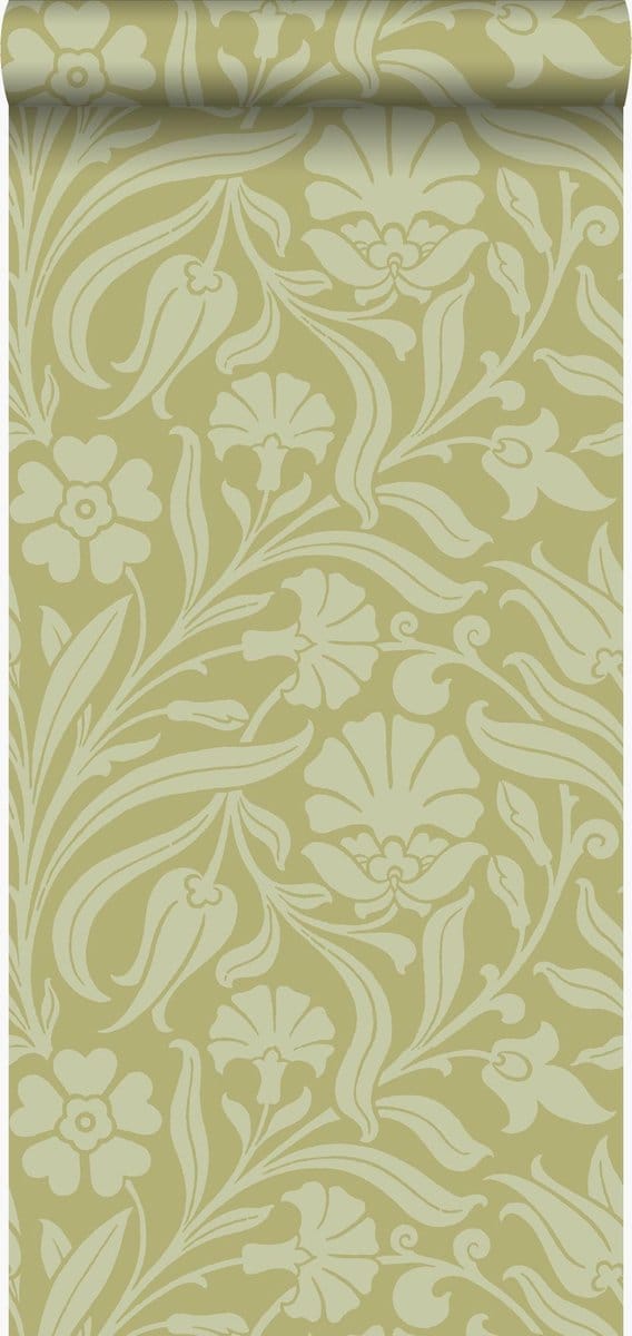 Origin Wallcoverings behang bloemen groen - 53 cm x 10.05 m - 346638
