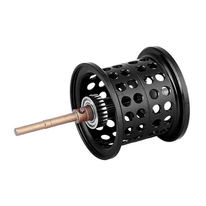 Aluminium Vissen Rond Lager Reel Spoel voor PMAX3 BMAX3 SMAX3 Casting Reels (zwart) black