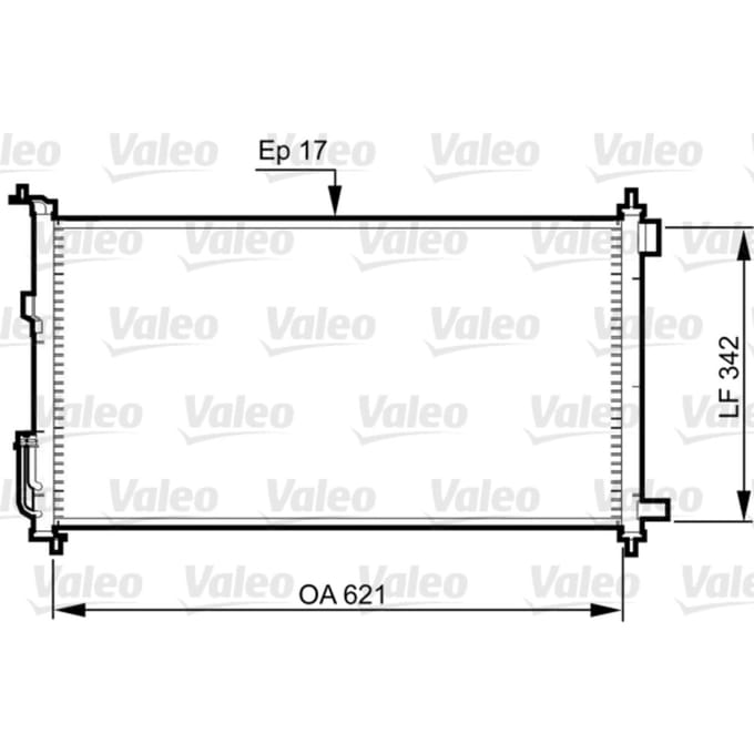 Condensator, airconditioning VALEO 817836