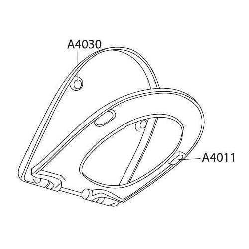 Pressalit buffer for cover Calmo WC seat