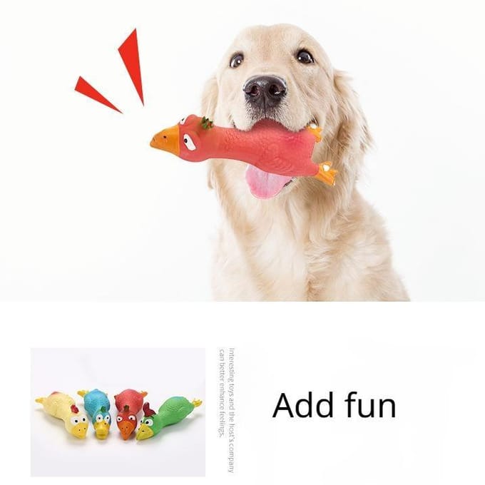 1 STKS Hond Speelgoed Latex Speelgoed Grappig Knijpgeluid Speelgoed Schreeuwende Kip Dierbenodigdheden