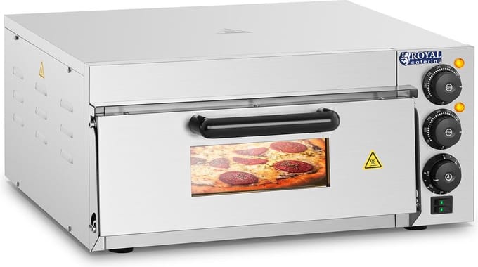 Pizzaoven - pizzasteen - 1 kamer - 2000 W - Royal Catering RCPO-2000-1PE