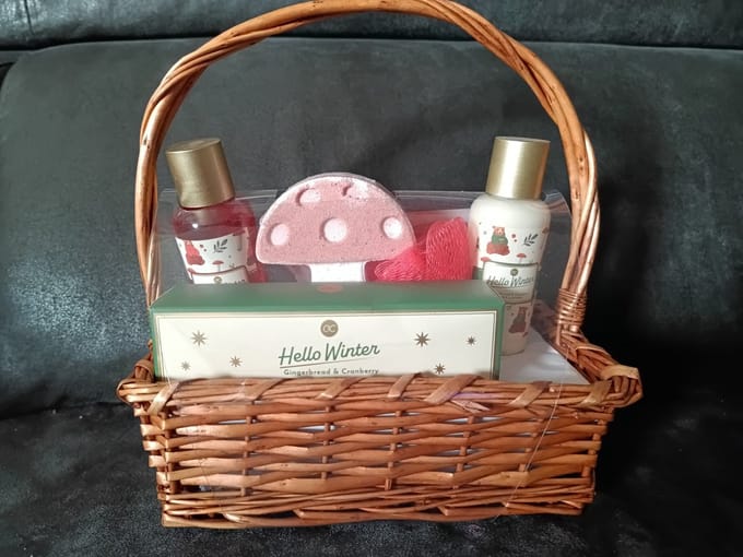 hello winter badset in cadeaumand