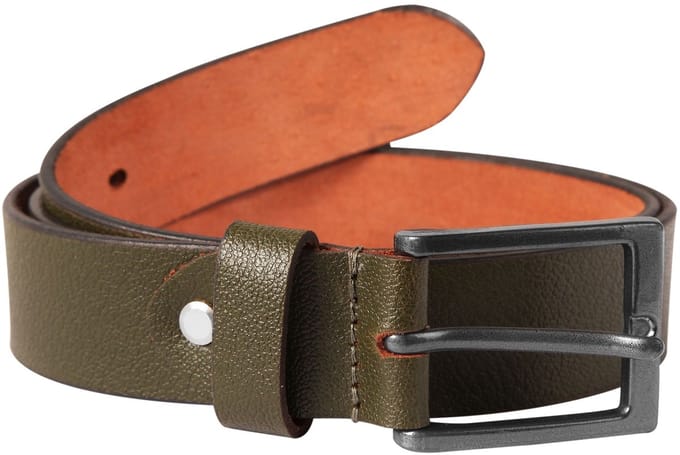 Leonardo Verrelli Leonardo Verrelli Unisex riem 80 cm - 140 cm (tailleomvang) in groen van 100% echt leer, inkortbaar