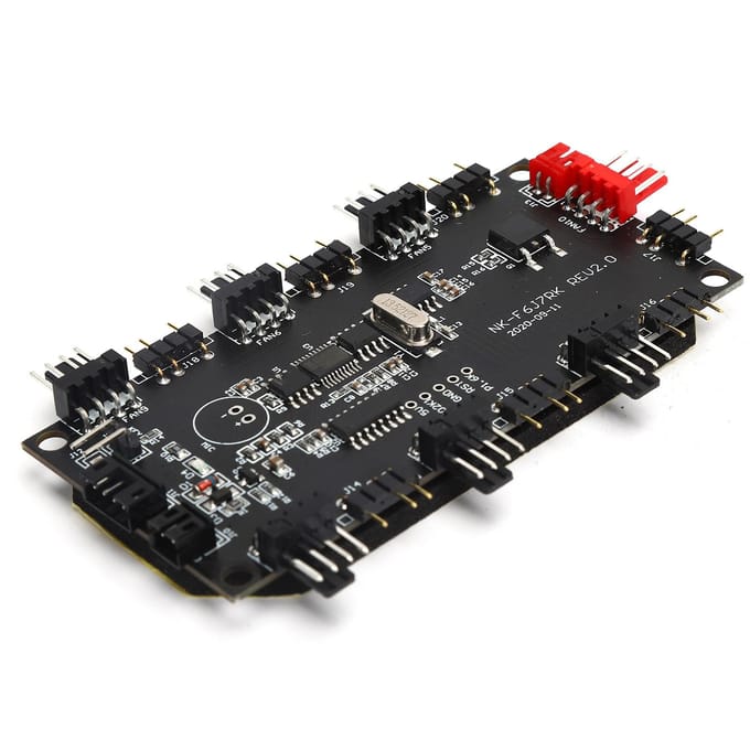 LED Lichtcontroller PCB Voeding Ventilator Hub 43 Pin ARGB Splitter Draadloze Afstandsbediening gray
