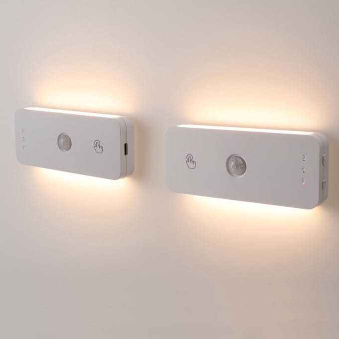 Oplaadbare LED Nachtlampjes met PIR Bewegingssensor (2 Stuks)