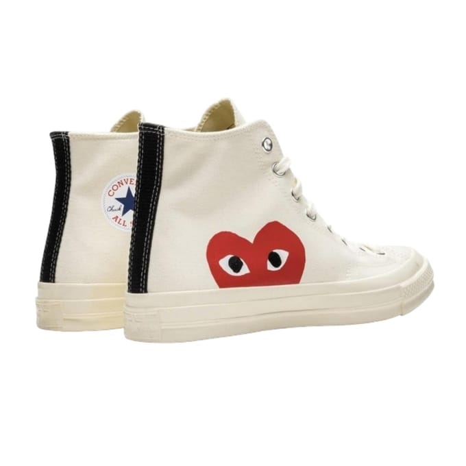 Converse Comme des Garçons Blanche Haute EU 38