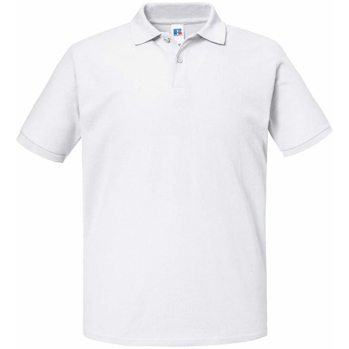 Russell Volwassen Unisex Authentic Eco Poloshirt (Wit)