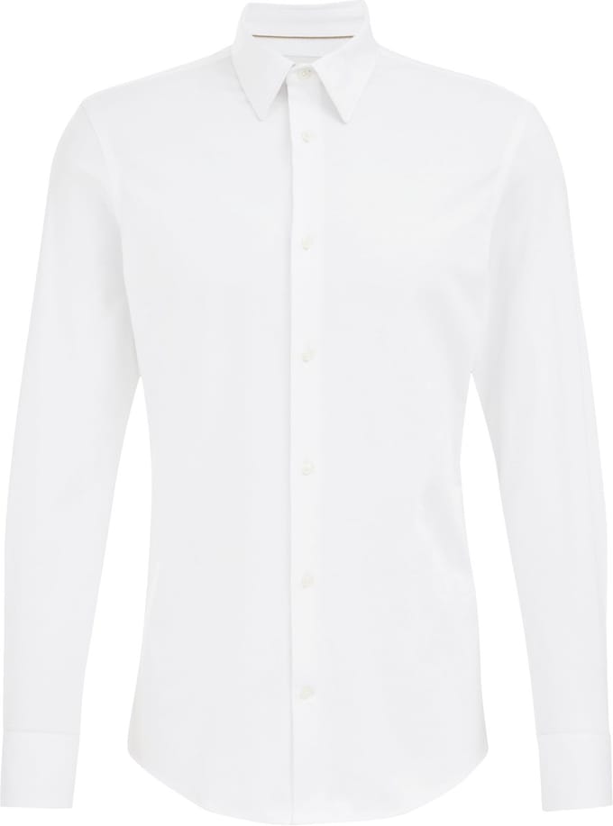 WE Fashion Heren slim fit overhemd