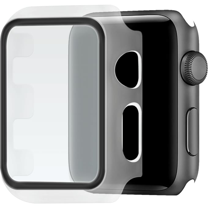 Apple Watch Hoesje met Screenprotector gehard glas - 42mm - Clear