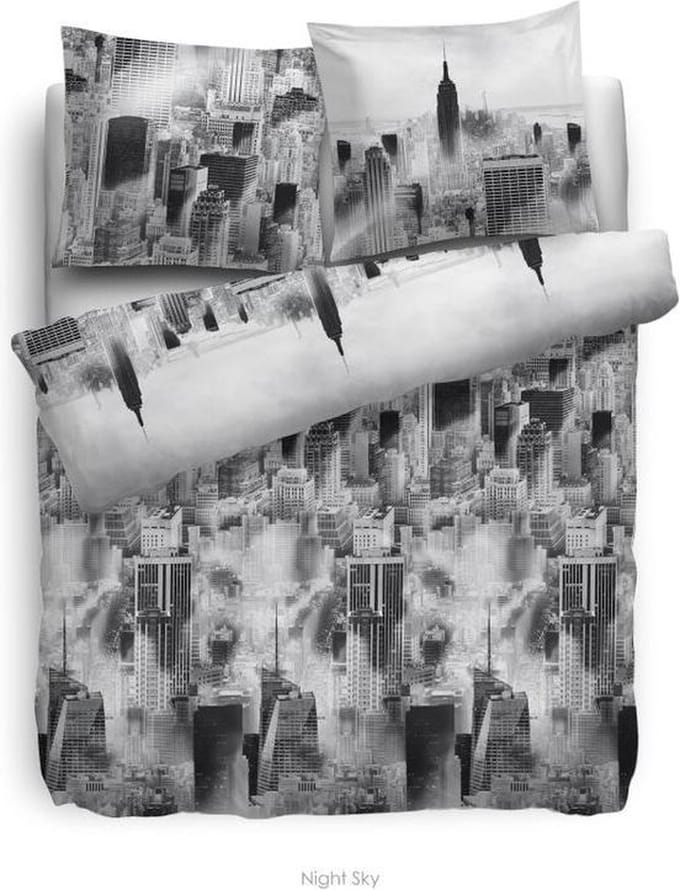 HNL Flanel Dekbedovertrek Night Sky - Litsjumeaux - 240x200/220 cm - Grey