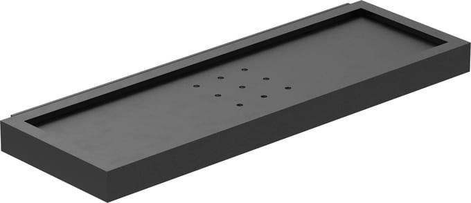 psmlighting Cascade Zeephouder | B300xH20xD100mm | Aluminium;Inox | Zwart