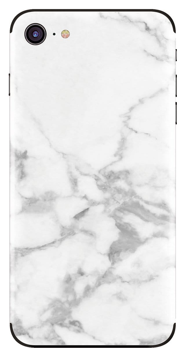 My Style Telefoonsticker PhoneSkin For Apple iPhone 7/8/SE (2020) White Marble