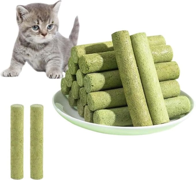 Kattengras snacks 14 stuks voor indoor katten met - Inovra Plus