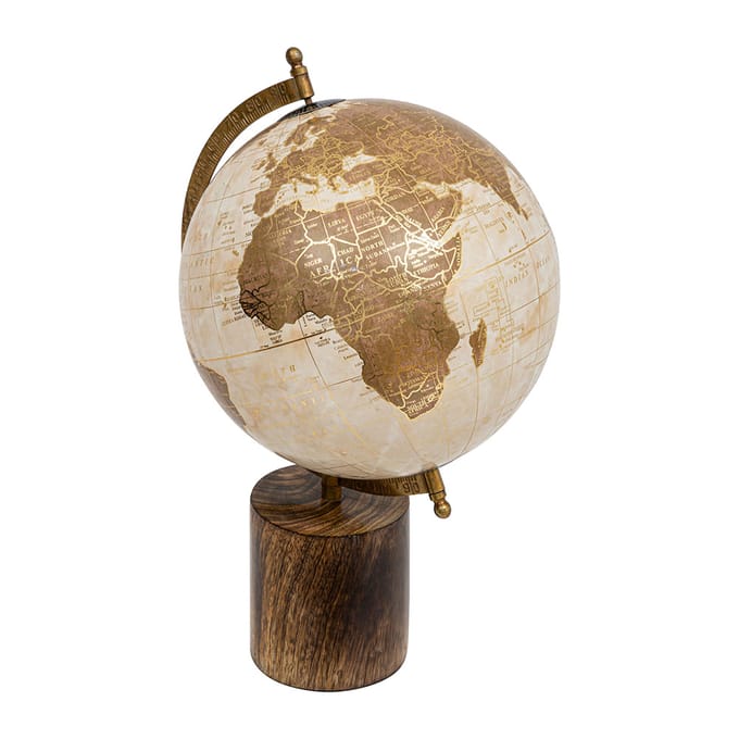 Eazy Living Decoratie Wereldbol op Voet 35 cm