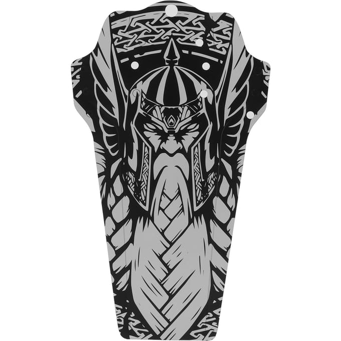 Garde-boue VTT Garde-boue Avant et Arrière Garde-boue Universel pour VTT de Descente et Vélo Pliant Samurai Style gray
