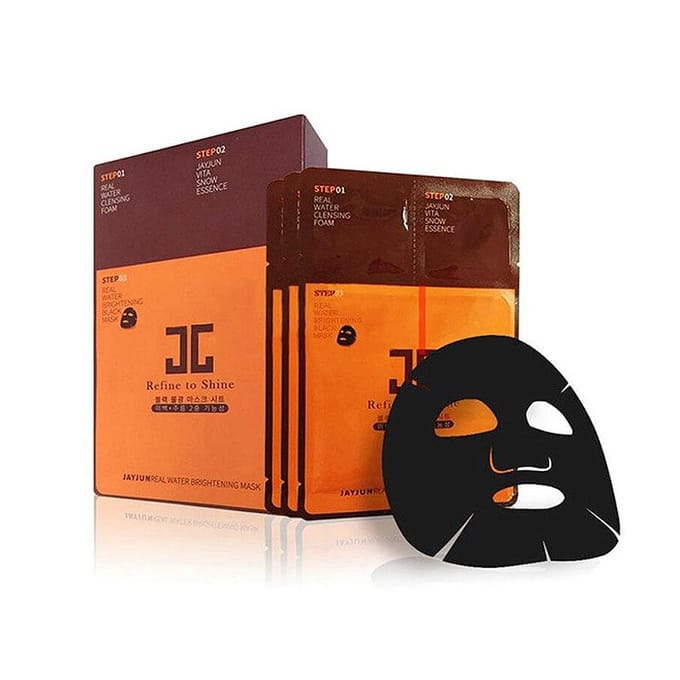 JAYJUN Masque noir éclaircissant à l'eau réelle 3 étapes 10ea MAGASIN AUTHENTIQUE black