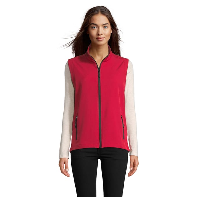 SOLS Dames/Dames Race Softshell Bodywarmer (Peperrood)