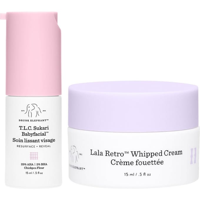Drunk Elephant TLC Sukari Babyfacial & Lala Retro Bundle