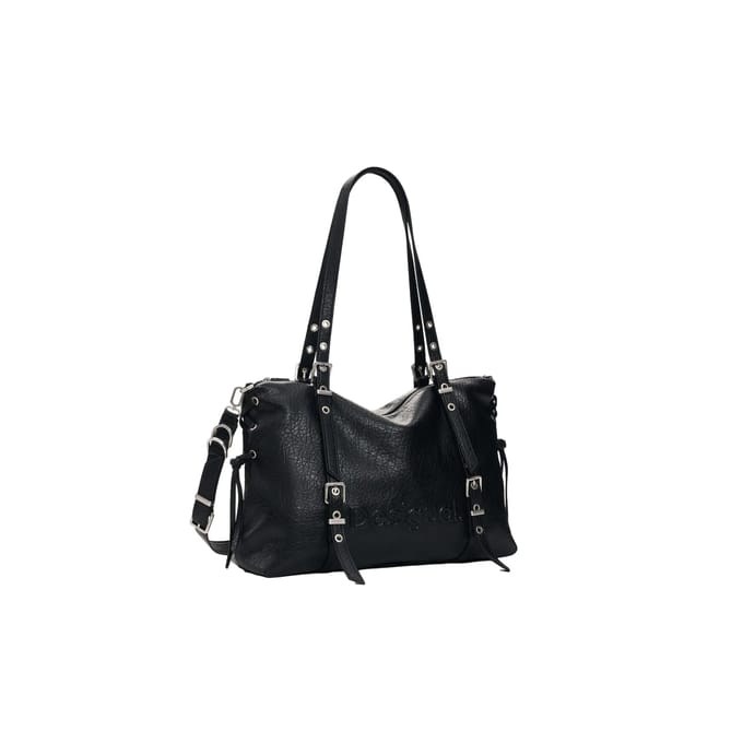 Desigual shopper schoudertas Half Logo Lanuza Shopper Black zwart