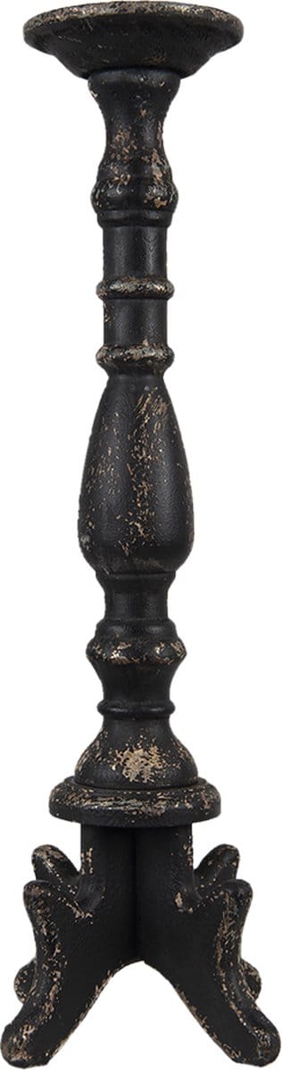 Clayre & Eef Kandelaar 60 cm Zwart Hout